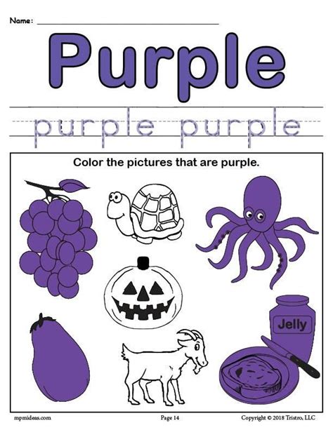 Color Purple Worksheets For Kindergarten About Preschool Kindergarten Worksheet Colors - Kindergarten Worksheet Colors