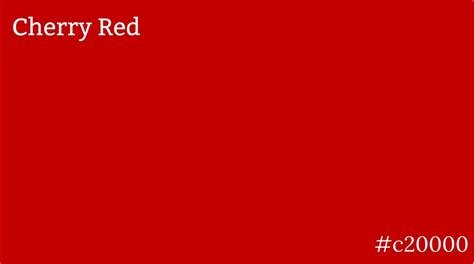 color red cherry