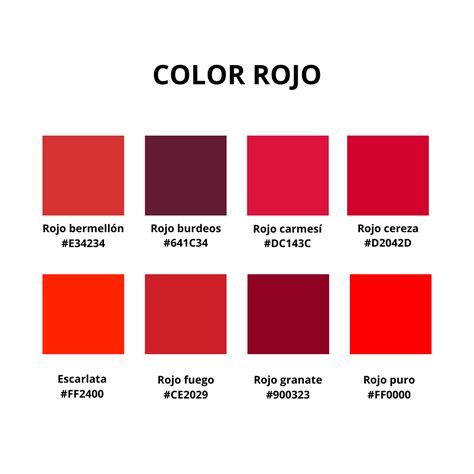 color rojo