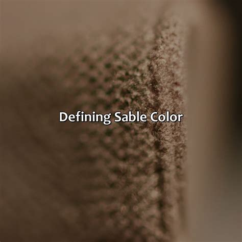 color sable