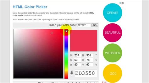 color selector html