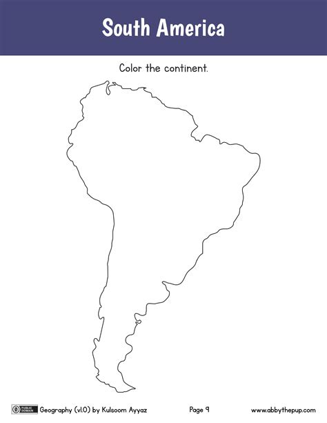 Color The Continents South America Worksheets 99worksheets South America Worksheet - South America Worksheet