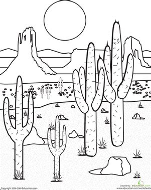 Color The Desert Landscape Worksheets 99worksheets Landscape Worksheet For 2nd Grade - Landscape Worksheet For 2nd Grade
