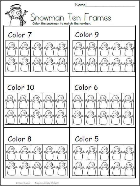 Color The Snowmen Math Worsheet Made By Teachers Math Worsheets - Math Worsheets