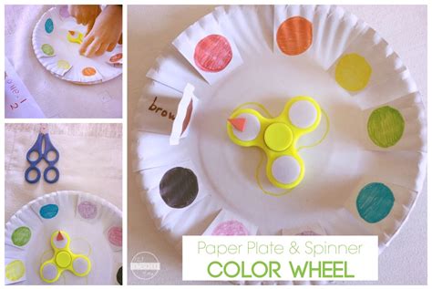 Color Wheel Fidget Spinner Activity For Learning Color Colour Wheel For Kids - Colour Wheel For Kids