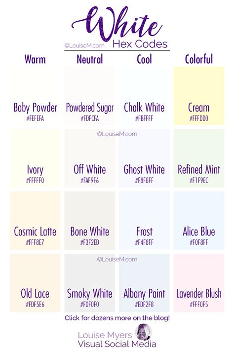 color white hexadecimal code