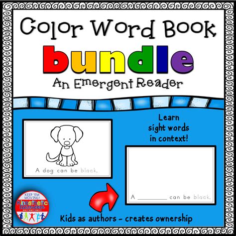 Color Word Book Emergent Reader Bundle Made By Learning Color Words Reading Answers - Learning Color Words Reading Answers