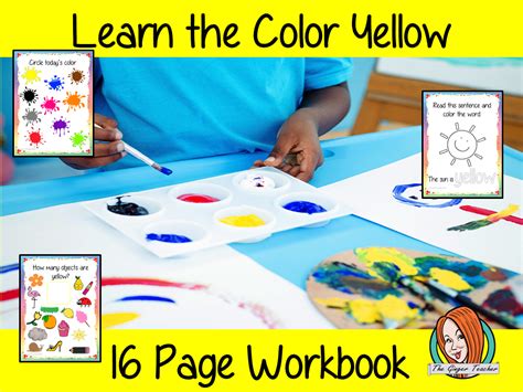 Color Yellow 16 Page Workbook Ndash The Ginger Color Yellow Coloring Pages - Color Yellow Coloring Pages