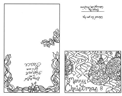 Color Your Own Christmas Cards 8211 Simply Inspired Color Your Own Christmas Card - Color Your Own Christmas Card