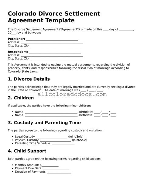 colorado divorce forms