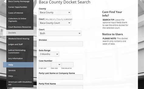 colorado docket search