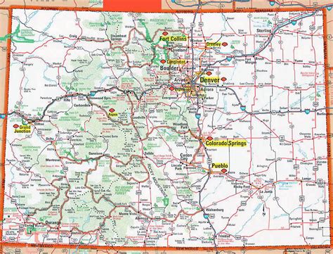 colorado road map