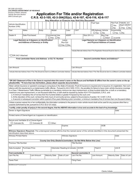 colorado title application