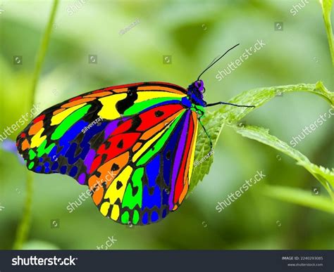 colored butterflies