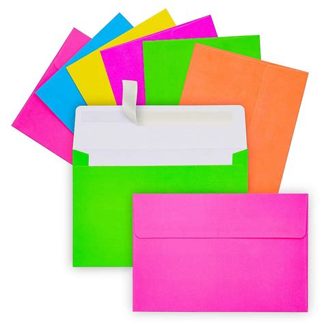 colored envelopes