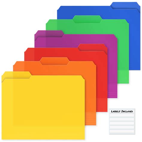 colored file folders