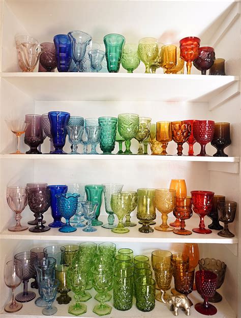 colored glassware