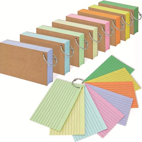 colored index cards