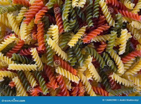colored pasta