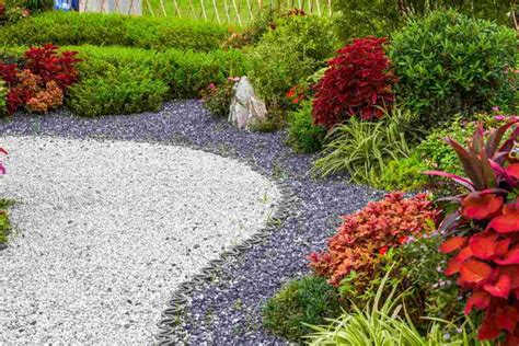 colored stone landscaping