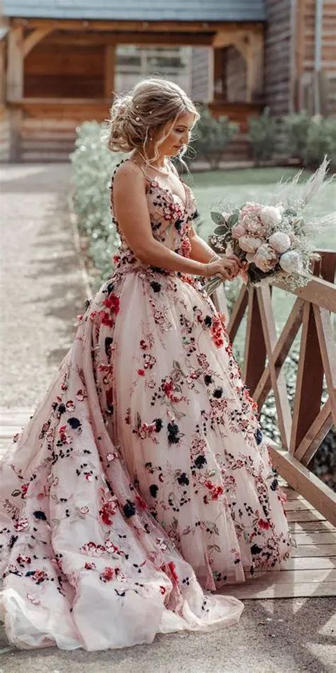 colored wedding dresses