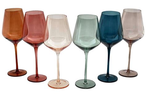 colored wine glasses