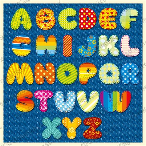 Colorful Alphabet Letters From A To Z In Alphabet Chart Upper And Lower Case - Alphabet Chart Upper And Lower Case