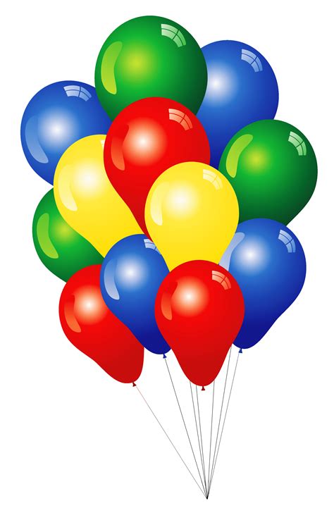 colorful birthday balloons