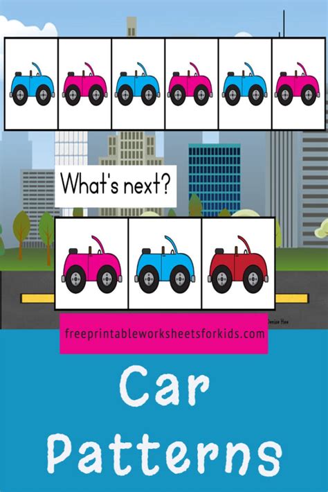 Colorful Car Patterns For Kindergarten Kool Kids Games Kindergarten Car - Kindergarten Car
