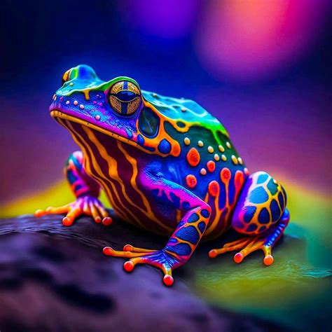 colorful frog