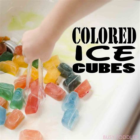 Colorful Ice Cubes Science Experiments Ice Cube Experiment Science - Ice Cube Experiment Science