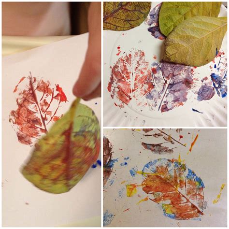 Colorful Leaf Printmaking Project For Kids Preschool Leaf Printables For Preschool - Leaf Printables For Preschool