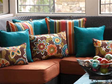 Colorful Pillows In Living Room