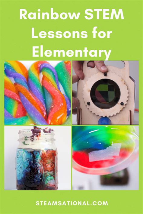 Colorful Rainbow Stem Activities For Elementary Steamsational Rainbow Science Activity - Rainbow Science Activity