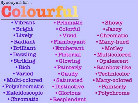 colorful synonym