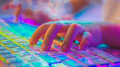 colorful typing
