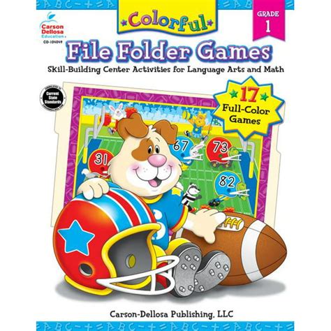 Full Download Colorful File Folder Games Grade 1 Skill Building Center Activities For Language Arts And Math Colorful Game Book Series 