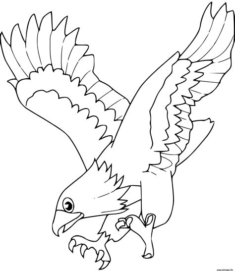 Coloriage Aigle à Imprimer Pdf Dessin Du0027aigle à Dessin Aigle Couleur - Dessin Aigle Couleur