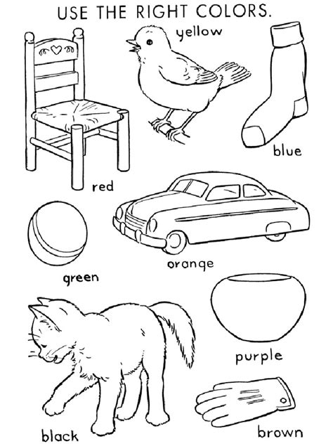 Coloring Articles Coloring Pages Only Learning Colors Coloring Pages - Learning Colors Coloring Pages