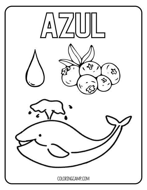 coloring azul