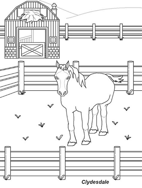 Coloring Horse In The Stable Coloring Pages Horse Stable Coloring Pages - Horse Stable Coloring Pages