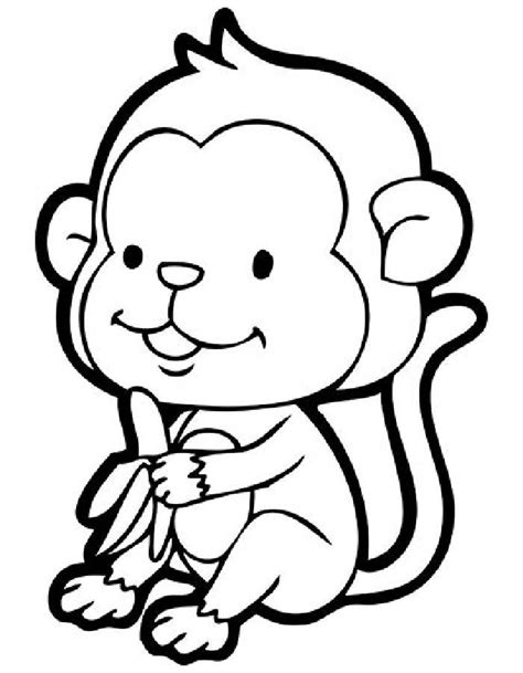 coloring monkey pages
