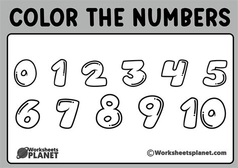 Coloring Numbers Workshhets From 0 To 10 Coloring Math Workshhets - Math Workshhets