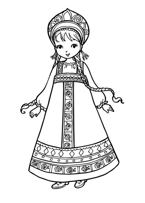 Coloring Page Girl In National Costume Girl Meets World Coloring Pages - Girl Meets World Coloring Pages