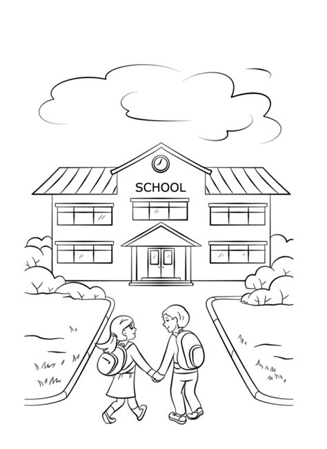 Coloring Page Going To School Free Printable Coloring Go Sign Coloring Page - Go Sign Coloring Page