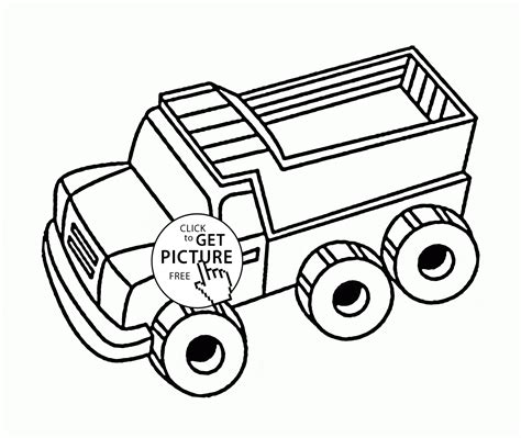 Coloring Pages Dump Truck Floss Papers Simple Dump Truck Coloring Pages - Simple Dump Truck Coloring Pages