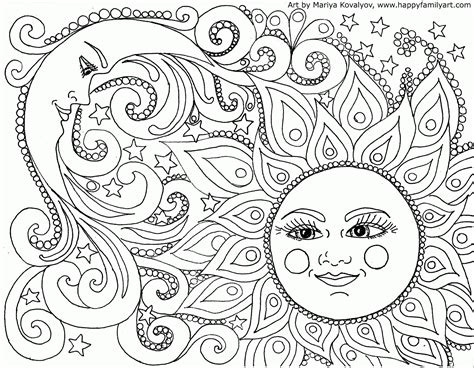 Coloring Pages For Adults Sun And Moon Coloring Pages Of Sun - Coloring Pages Of Sun