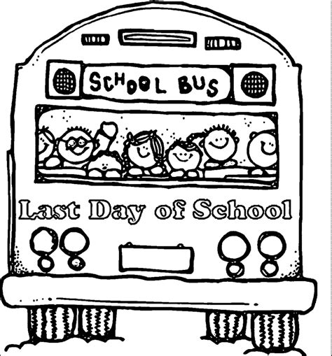 Coloring Pages For Last Day Of School Last Day Of School Coloring Sheet - Last Day Of School Coloring Sheet