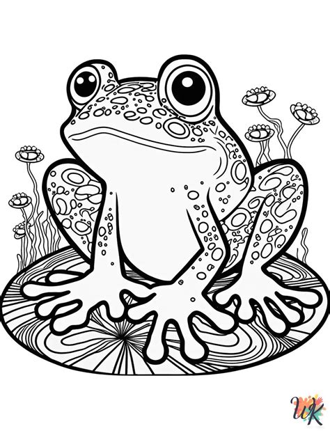coloring pages frog