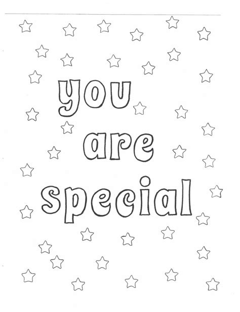 Coloring Pages I Am Special Coloring Pages - I Am Special Coloring Pages